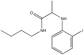 N-butyl-2-[(2-iodophenyl)amino]propanamide Struktur