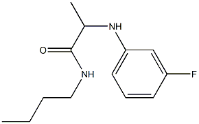 N-butyl-2-[(3-fluorophenyl)amino]propanamide Struktur