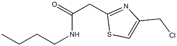 N-butyl-2-[4-(chloromethyl)-1,3-thiazol-2-yl]acetamide Struktur