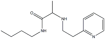 N-butyl-2-{[2-(pyridin-2-yl)ethyl]amino}propanamide Struktur