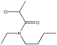 N-butyl-2-chloro-N-ethylpropanamide Struktur