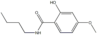 N-butyl-2-hydroxy-4-methoxybenzamide Struktur