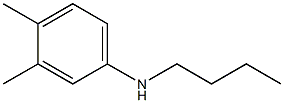 N-butyl-3,4-dimethylaniline Struktur