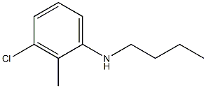 N-butyl-3-chloro-2-methylaniline Struktur