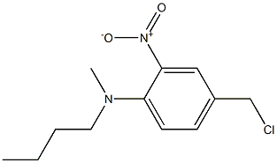 N-butyl-4-(chloromethyl)-N-methyl-2-nitroaniline Struktur