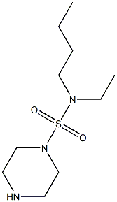 N-butyl-N-ethylpiperazine-1-sulfonamide Struktur