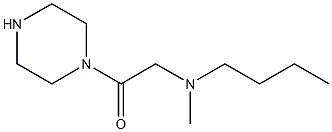 N-butyl-N-methyl-N-(2-oxo-2-piperazin-1-ylethyl)amine Struktur