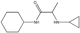 N-cyclohexyl-2-(cyclopropylamino)propanamide Struktur