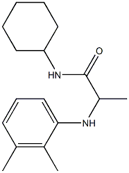 N-cyclohexyl-2-[(2,3-dimethylphenyl)amino]propanamide Struktur