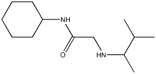 N-cyclohexyl-2-[(3-methylbutan-2-yl)amino]acetamide Struktur