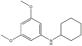 N-cyclohexyl-3,5-dimethoxyaniline Struktur