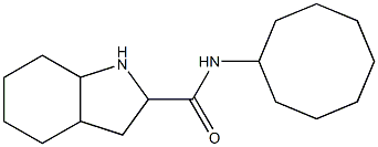 N-cyclooctyl-octahydro-1H-indole-2-carboxamide Struktur