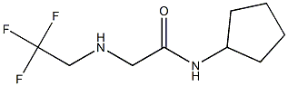 N-cyclopentyl-2-[(2,2,2-trifluoroethyl)amino]acetamide Struktur