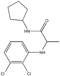 N-cyclopentyl-2-[(2,3-dichlorophenyl)amino]propanamide Struktur