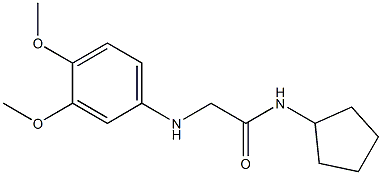 N-cyclopentyl-2-[(3,4-dimethoxyphenyl)amino]acetamide Struktur