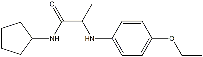 N-cyclopentyl-2-[(4-ethoxyphenyl)amino]propanamide Struktur