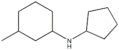 N-cyclopentyl-3-methylcyclohexan-1-amine Struktur