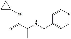 N-cyclopropyl-2-[(pyridin-4-ylmethyl)amino]propanamide Struktur