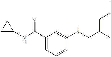 N-cyclopropyl-3-[(2-methylpentyl)amino]benzamide Struktur