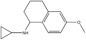 N-cyclopropyl-6-methoxy-1,2,3,4-tetrahydronaphthalen-1-amine Struktur