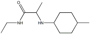 N-ethyl-2-[(4-methylcyclohexyl)amino]propanamide Struktur