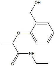 N-ethyl-2-[2-(hydroxymethyl)phenoxy]propanamide Struktur