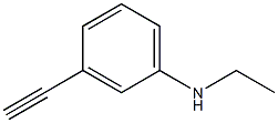 N-ethyl-3-ethynylaniline Struktur