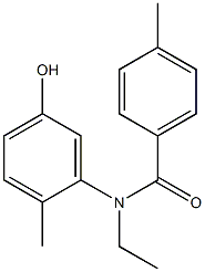 N-ethyl-N-(5-hydroxy-2-methylphenyl)-4-methylbenzamide Struktur