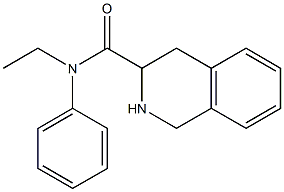 N-ethyl-N-phenyl-1,2,3,4-tetrahydroisoquinoline-3-carboxamide Struktur