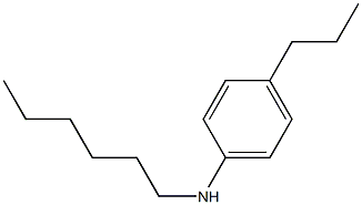 N-hexyl-4-propylaniline Struktur