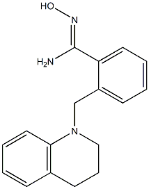 N'-hydroxy-2-(1,2,3,4-tetrahydroquinolin-1-ylmethyl)benzene-1-carboximidamide Struktur