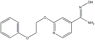 N'-hydroxy-2-(2-phenoxyethoxy)pyridine-4-carboximidamide Struktur