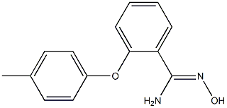 N'-hydroxy-2-(4-methylphenoxy)benzene-1-carboximidamide Struktur