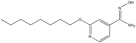 N'-hydroxy-2-(octyloxy)pyridine-4-carboximidamide Struktur