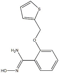 N'-hydroxy-2-(thien-2-ylmethoxy)benzenecarboximidamide Struktur