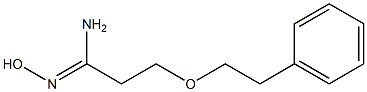 N'-hydroxy-3-(2-phenylethoxy)propanimidamide Struktur