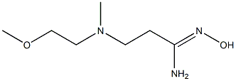 N'-hydroxy-3-[(2-methoxyethyl)(methyl)amino]propanimidamide Struktur