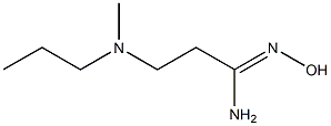 N'-hydroxy-3-[methyl(propyl)amino]propanimidamide Struktur