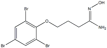 N'-hydroxy-4-(2,4,6-tribromophenoxy)butanimidamide Struktur