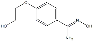 N'-hydroxy-4-(2-hydroxyethoxy)benzene-1-carboximidamide Struktur