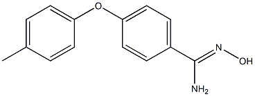 N'-hydroxy-4-(4-methylphenoxy)benzene-1-carboximidamide Struktur