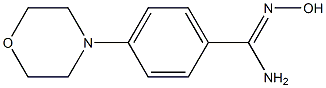 N'-hydroxy-4-(morpholin-4-yl)benzene-1-carboximidamide Struktur