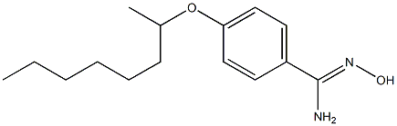 N'-hydroxy-4-(octan-2-yloxy)benzene-1-carboximidamide Struktur