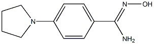 N'-hydroxy-4-(pyrrolidin-1-yl)benzene-1-carboximidamide Struktur