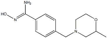 N'-hydroxy-4-[(2-methylmorpholin-4-yl)methyl]benzenecarboximidamide Struktur