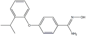 N'-hydroxy-4-[2-(propan-2-yl)phenoxy]benzene-1-carboximidamide Struktur