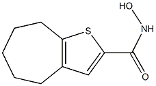 N-hydroxy-4H,5H,6H,7H,8H-cyclohepta[b]thiophene-2-carboxamide Struktur