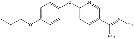 N'-hydroxy-6-(4-propoxyphenoxy)pyridine-3-carboximidamide Struktur