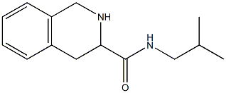 N-isobutyl-1,2,3,4-tetrahydroisoquinoline-3-carboxamide Struktur