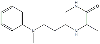 N-methyl-2-({3-[methyl(phenyl)amino]propyl}amino)propanamide Struktur